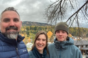 Scott McInnis, pictured with his family, celebrates his win in the race for MLA in the Columbia River-Revelstoke riding.