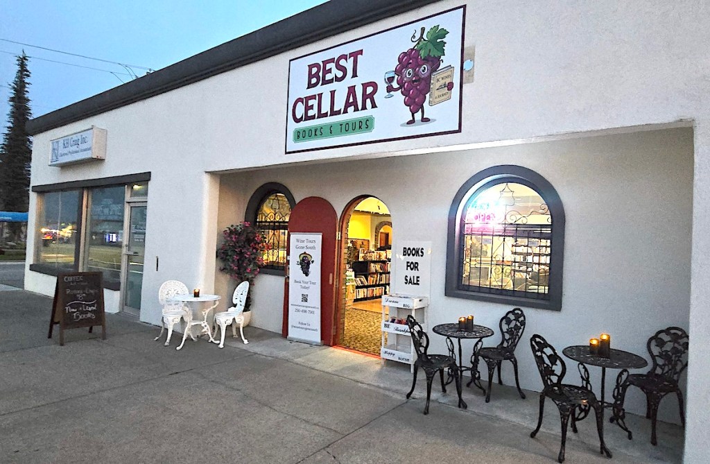Best Cellar Books & Tours office on Main Street in Osoyoos.