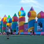 The Big Bounce Canada inflatables fun park at Concord Pacific Place in Vancouver on Saturday, Aug. 23, 2025.