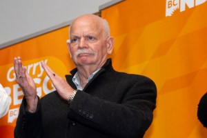 Garry Begg, seen here at the Surrey NDP's Election Night party, has officially won Surrey-Guildford by 22 votes after a judicial recount.