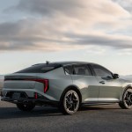 The design of the fastback-shaped front-wheel-drive K4 is revolutionary and could easily be confused for a hatchback. Kia photo