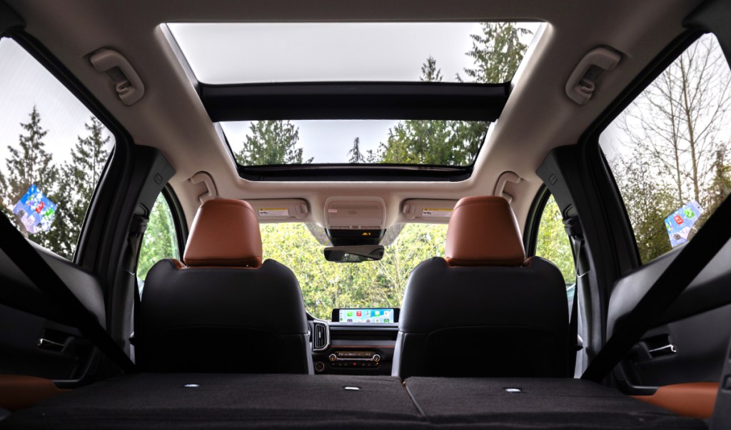 2025 Mazda CX-50 Hybrid offers decent cargo space, especially with the rear seats down. Courtesy Mazda