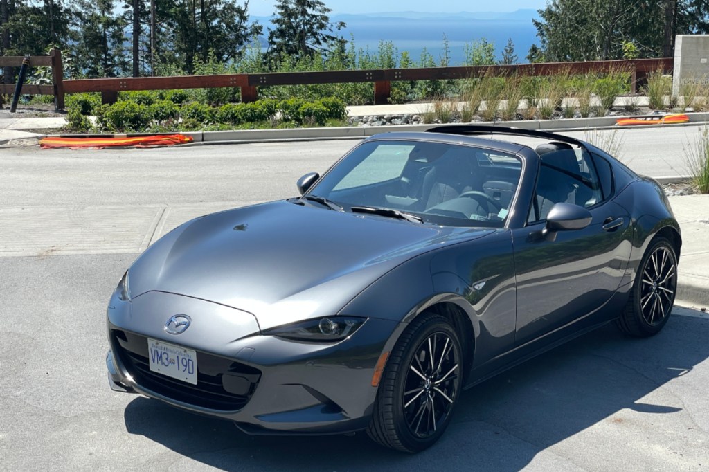 The fun-to-drive Mazda MX-5 RF GT is the successor to the Miata.