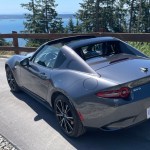 A 2.0-litre, four-banger with fast-change six-speed manual transmission, the Mazda&nbsp;MX-5 RF GT sends 181 horsepower to the rear wheels. Keith Morgan photo