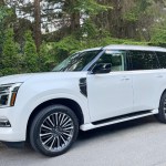 The 2025 Nissan Armada starts at $84,998 for the base SL trim, while the Platinum Reserve, with the captain’s chairs and additional upgrades, comes in at $108,393. Alexandra Straub photo