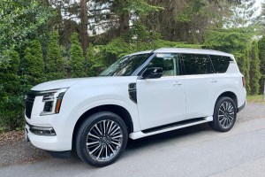 The 2025 Nissan Armada starts at $84,998 for the base SL trim, while the Platinum Reserve, with the captain’s chairs and additional upgrades, comes in at $108,393. Alexandra Straub photo