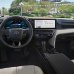 The redesigned dashboard offers a 7.0-inch digital gauge cluster and an 8.0-inch infotainment screen on base models while a 12.3-inch gauge display and an equal-size infotainment screen is standard on upper trim levels. Photo: Toyota