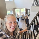 North Delta resident Tracy Jackson, who won the $2.5 million PNE prize home, picked up the keys at the Langley house.