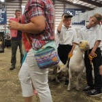 Kids wait to compete in a 4-H sheep show during the 153rd annual Chilliwack Fair at Chilliwack Heritage Park on Saturday, Aug. 9, 2025.