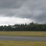 Edwin Clements, 15, is the first person to fly commercially in an electric plane in Canada. He is in Sealand Flight's Pipistrel Velis Electro. The plane took flight on June 14 in Campbell River.