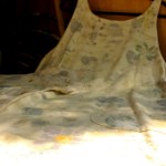 An eco-printed dress made by Carly Stefanowich.