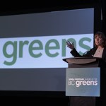 B.C. Green Party Leader Sonia Furstenau concedes to B.C. NDP candidate Grace Lore on Saturday, Oct. 19, 2024 at headquarters at the Delta Hotels Victoria Ocean Pointe Resort in Victoria, B.C., Canada.