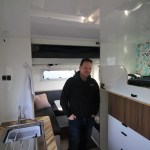 Andrea's Schwall inside a Total Composites camper