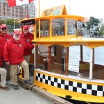 The Victoria Harbour Ferry water ballet team – Dave Knowlton, Michael Conde, Stan Huston, Paul Thomas and John Palmer – perform from May through to September.