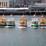 Victoria Harbour Ferry pickle boats perform a synchronized water ballet in the Inner Harbour. Ben Fenlon/Victoria News