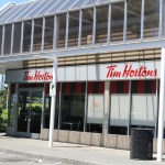 In a video shared online, a person can be seen striking a youth several times at Tim Hortons, 3501 Ravine Way in Saanich.