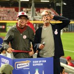Matthew Broderick and Alan Ruck, two of the stars from the 1986 classic Ferris Bueller's Day Off, were at the Vancouver Canadians' game at Nat Bailey Stadium on Saturday (Aug. 23) and led the crowd in singing "Take Me Out to the Ballgame."