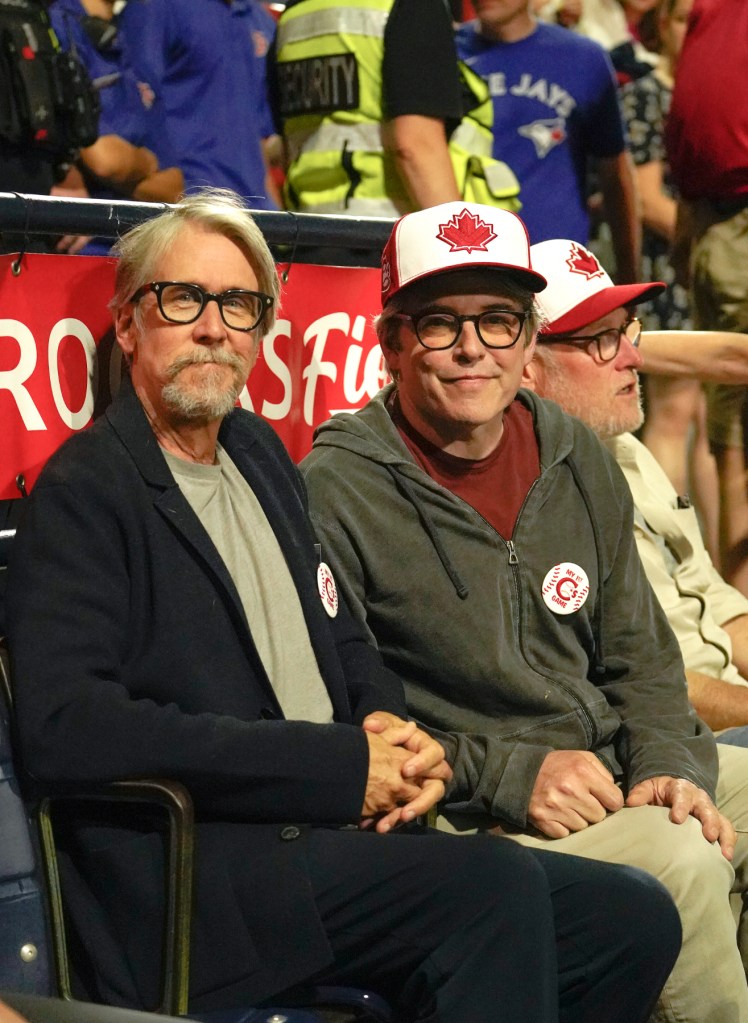 Matthew Broderick and Alan Ruck, two of the stars from the 1986 classic Ferris Bueller's Day Off, were at the Vancouver Canadians' game at Nat Bailey Stadium on Saturday (Aug. 23) and led the crowd in singing "Take Me Out to the Ballgame."