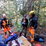 Vernon Search and Rescue volunteers helped an injured climber out of Cougar Canyon earlier this week.