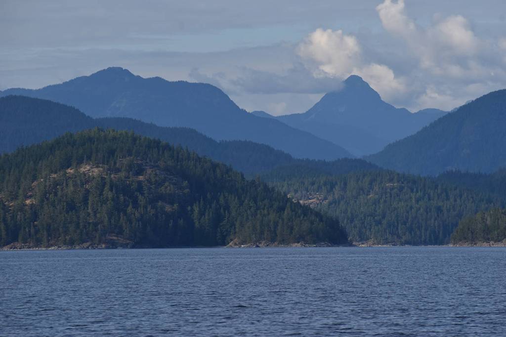 Even when the whales and other wildlife weren’t visible, the scenery was spectacular. Photo by Terry Farrell