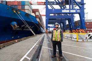 Kyle Hes is a Gantry Crane Operator at DP World-Prince Rupert Fairview Container Terminal.