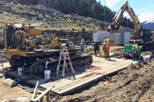 Workcamp at Seabridge Gold’s KSM project in northwest B.C. Seabridge’s proposed tunnels for the project cross claims held by Tudor Gold, now the focus of a legal dispute in B.C. Supreme Court. (Seabridge Gold photo)