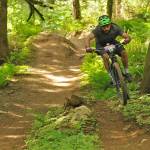 Curtis Spencer gets some air during the Vedder Mountain Classic bike race on May 11, 2019. (Jenna Hauck/ Chilliwack Progress file)