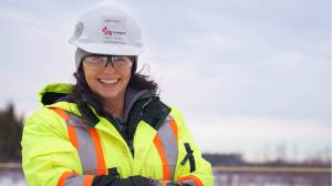 Brittaney is one of the many people who have contributed towards the successful completion of Section 4, located north of Prince George.