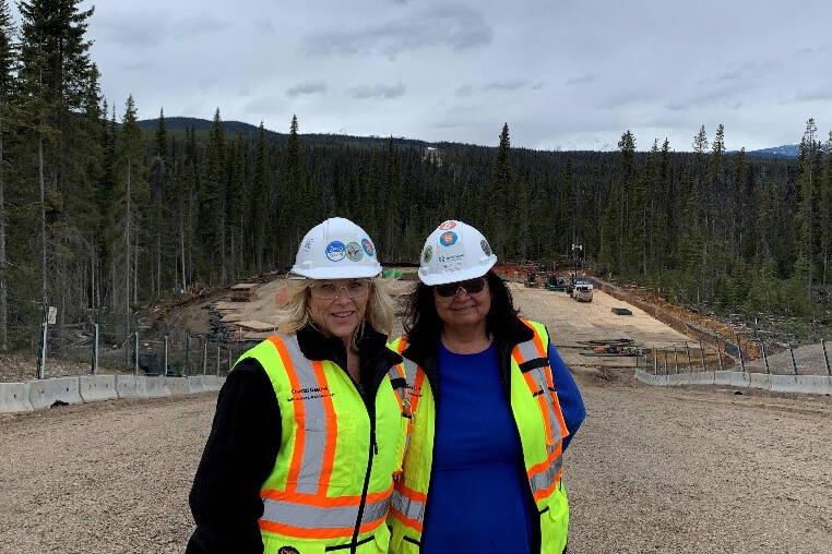 Bonnie George with CGL CWAA Coordinator, Denine, on site.