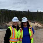 Bonnie George with CGL CWAA Coordinator, Denine, on site.