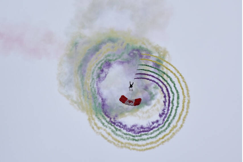 The SkyHawks Canadian Army Parachute Demonstration Team is among the highlights of the Northwest Regional Airshow, July 20.