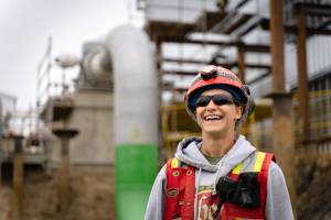 Jade has gained invaluable career experience while working on the Wilde Lake Compressor Station, which is nearly 90 per cent complete.