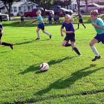 A U-13 match in the South Cariboo Minor Soccer Association in June 2019. The 2023 soccer season will have to be cancelled unless more volunteers are found. (Photo credit: Deanna Hayes)