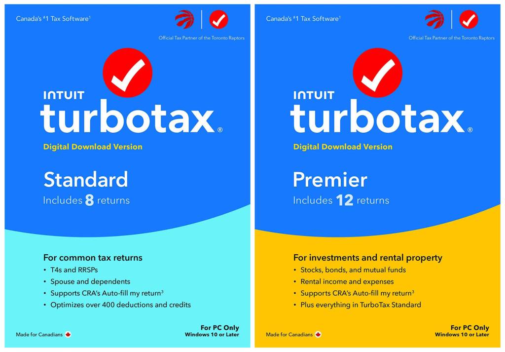 DIY tax programs like TurboTax offer a wide range of options to meet the needs of many Canadians. Photo: Amazon