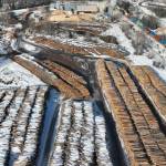 Photos of Drax’s wood pellet facility in Smithers: to go along with the op-ed piece: grinding whole logs for wood pellets, not logging slash. Photo courtesy of BV Clean Air Now