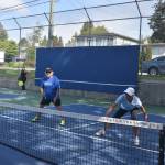 Pickleball players were out enjoying the country’s – and North America’s – fastest-growing sport at the Centennial Park courts in White Rock during recent warm weather. According to Pickleball Canada, the sport is now growing fastest among players 18-34 years old. (Sobia Moman photo)
