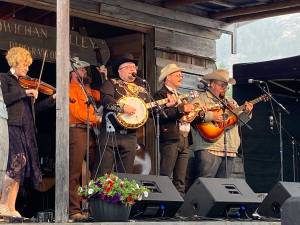 The Po’ Ramblin Boys graced the stage not once, but twice during the third annual Cowichan Valley Bluegrass Festival. (Chadd Cawson/Citizen)