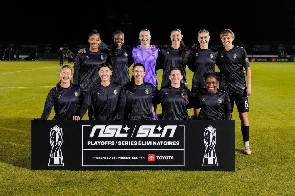 The Vancouver Rise FC starting lineup for the first leg of the semifinals against the Ottawa Rapid FC. (Vancouver Rise FC/ X.com)