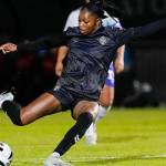 The Vancouver Rise FC&rsquo;s Latifah Abdu (pictured) scored two goals in the first half of the match. (Vancouver Rise FC/ x.com)