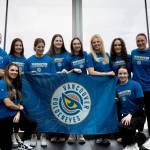 The PWHL Vancouver Goldeneyes revealed its new team name and logo in an event at a Cactus Club in Vancouver on Thursday, Nov. 6. (Anna Burns/Surrey Now-Leader)