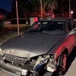 A Toyota caused a chain reaction of events that luckily everyone walked away from.