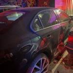 Another parked car was damaged.