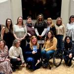 Revelstoke&rsquo;s Hilary Thorpe, top far left, with other contributors to Beyond Blue at a book launch in Vancouver. (Photo courtesy Oga Nwobosi)