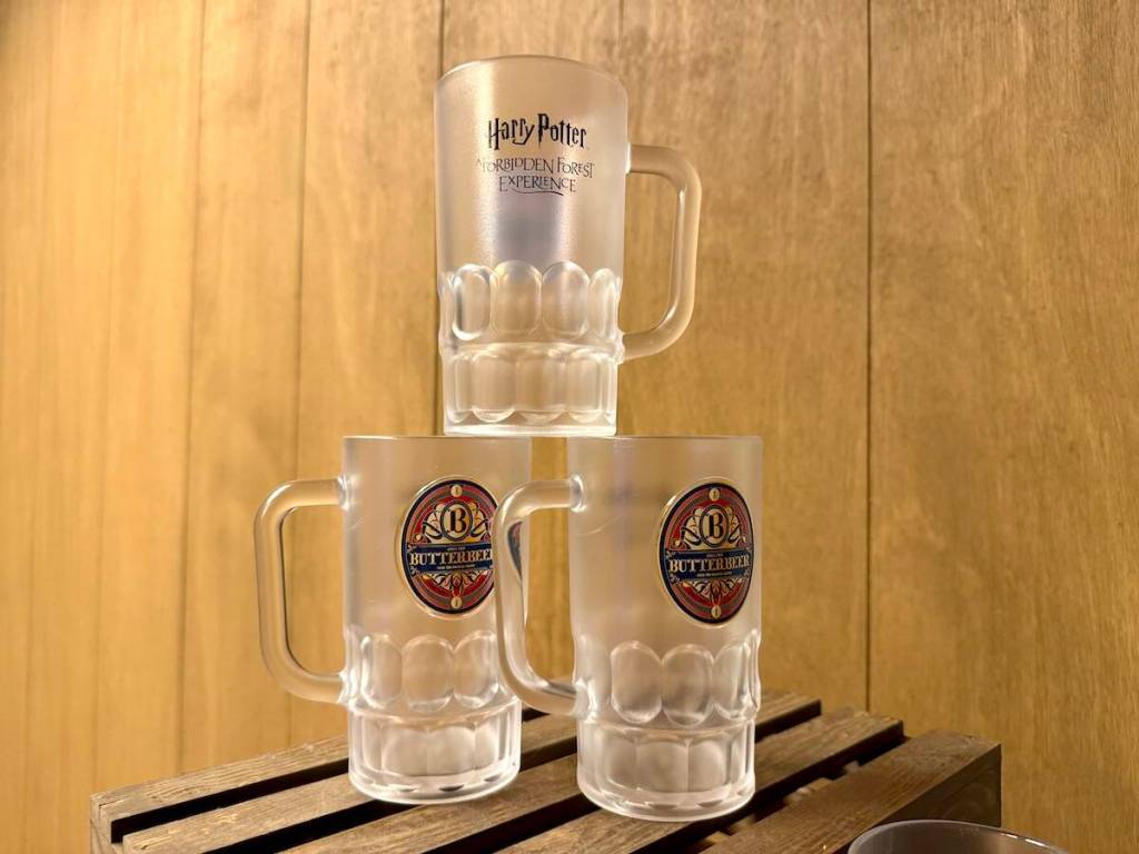 Butterbeer mugs at the new &ldquo;Harry Potter: A Forbidden Forest Experience&rdquo; at Stanley Park in Vancouver on media preview night Thursday, Nov. 6, 2025. (Tom Zillich/Surrey Now-Leader)