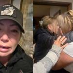 Tears stream from Katie Pasitney&rsquo;s face as she watches her mother be consoled after the Supreme Court ruling Nov. 6. (video still)