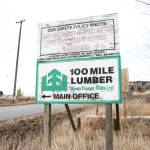 On Thursday, Nov. 6, 2025, West Fraser announced the permanent closure of its 100 Mile Lumber sawmill by the end of the year. (Patrick Davies photo - 100 Mile Free Press)