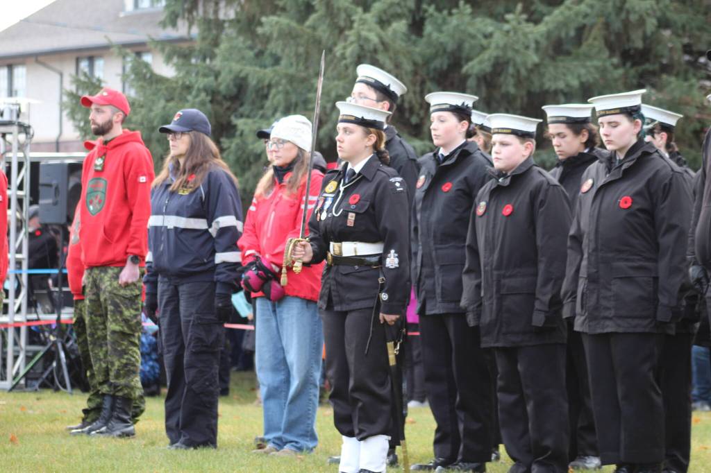 Remembrance Day ceremony in Veterans Peace Park in Smithers. (Marisca Bakker/The Interior News)