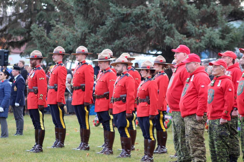 Remembrance Day ceremony in Veterans Peace Park in Smithers. (Marisca Bakker/The Interior News)