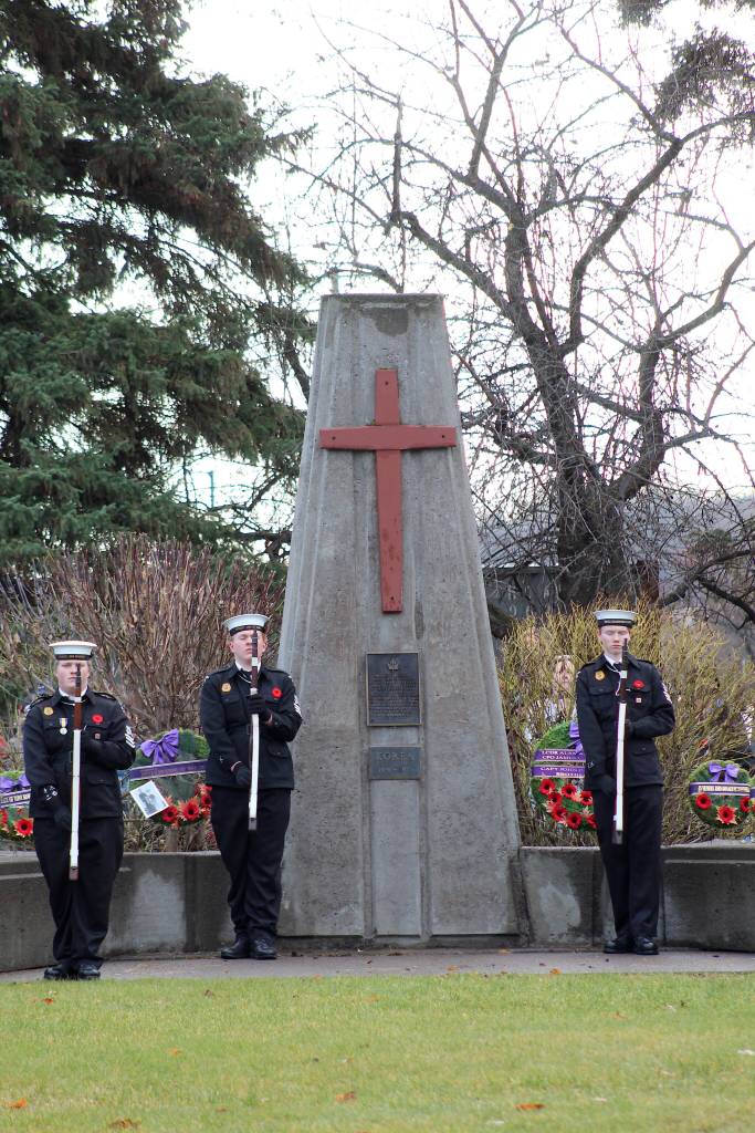 Remembrance Day ceremony in Veterans Peace Park in Smithers. (Marisca Bakker/The Interior News)
 Remembrance Day ceremony in Veterans Peace Park in Smithers. (Marisca Bakker/The Interior News)
 Remembrance Day ceremony in Veterans Peace Park in Smithers. (Marisca Bakker/The Interior News)
 Remembrance Day ceremony in Veterans Peace Park in Smithers. (Marisca Bakker/The Interior News)
