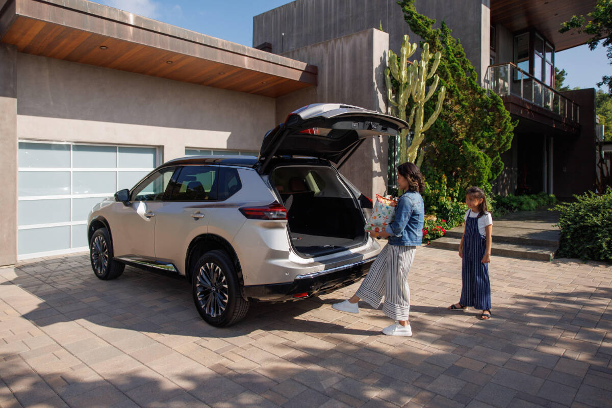 The 2025 Nissan Rogue offers a roomy interior with 74 cubic feet of cargo space with the rear seat folded. Courtesy Nissan